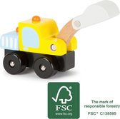 Graafmachine auto - Voertuig - FSC - Houten speelgoed vanaf 2 jaar