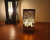 Aroma Diffuser - Diffuser - aromatherapie - Verneverlaar - Lucht bevochtiger - olie verdamper - Bos zwart vlammen verlichting