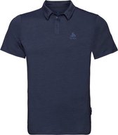 Odlo - Polo s/s Ceramiwool - heren - diving navy - L