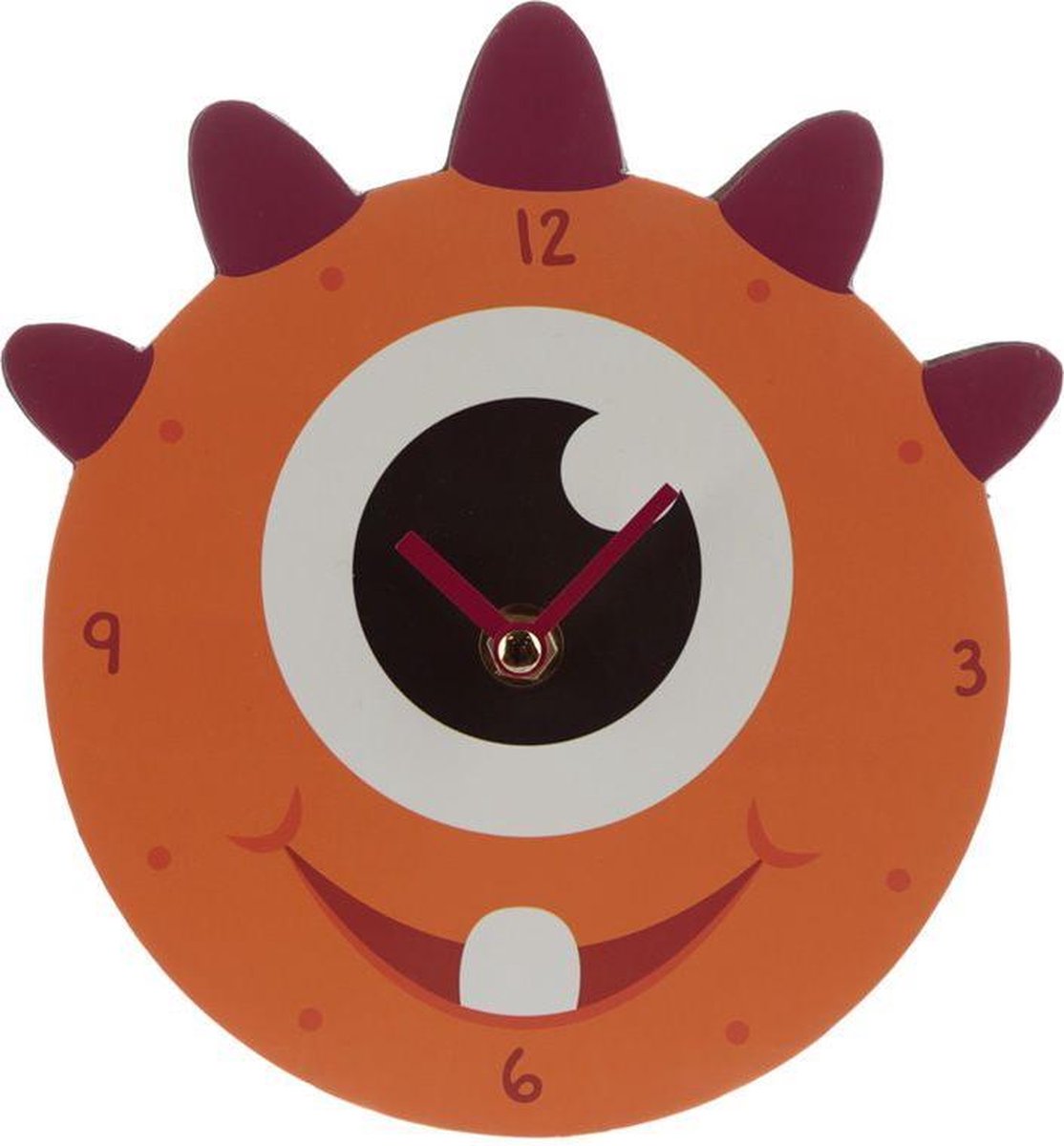 Wandklok – Orange Monster design  / Puckator /