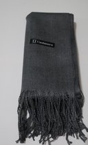 Kasjmier sjaals voor de winter Extra grote omslagdoek, extra sjaal Superzachte kasjmier, koudebeschermingsstola Kasjmierwollen sjaal Donker grijs  (Dark grey)