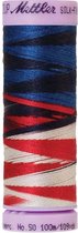 AMANN SILK-FINISH COTTON, MULTI-COLOR GAREN, ROZE-BLAUW, 100M, COL. 9823, PER STUK