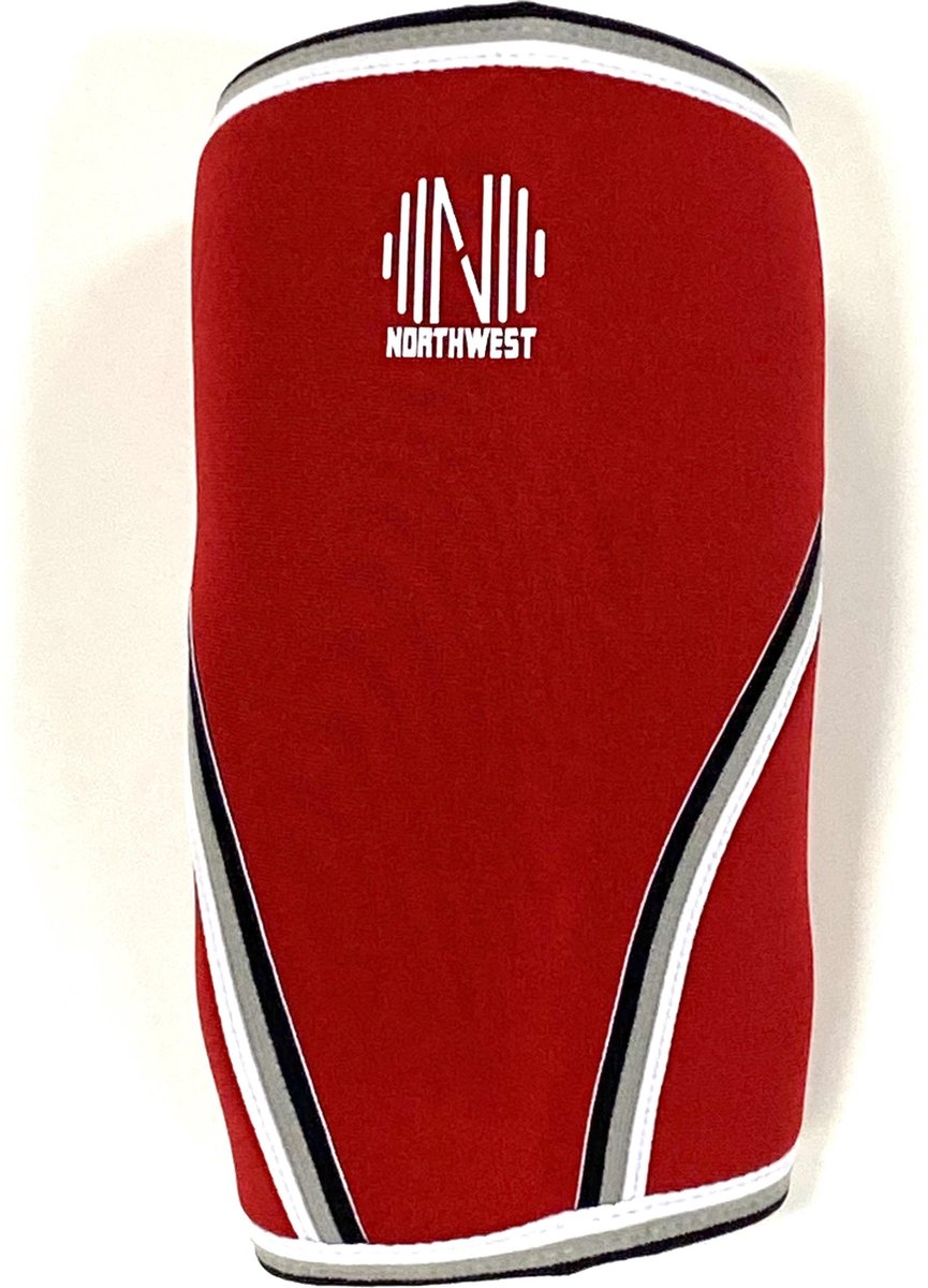 Northwest Knee Sleeves | Neopreen | Powerlifting | Crossfit | 7 mm | Rood| PAAR| Medium