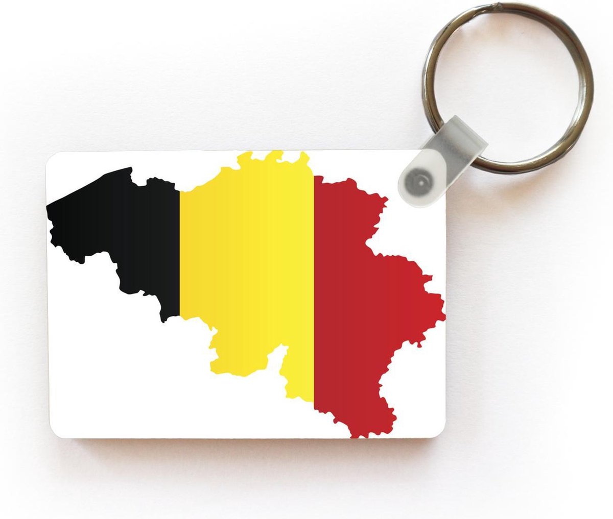 Sleutelhanger - Een illustratie van België in de kleuren van de vlag -... |  bol.com