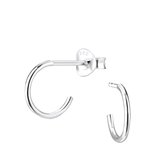 Joy|S - Zilveren basic oorringen stud 10 mm