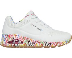 Skechers Uno - Loving Love Dames Sneakers - White - Maat 39