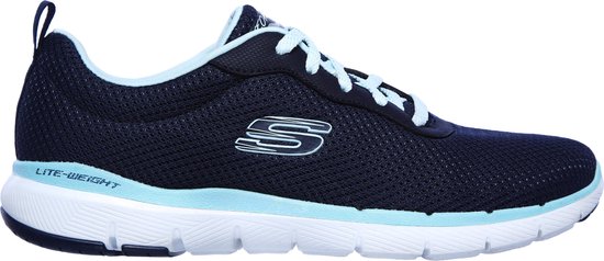 Skechers Flex Appeal 3.0-First Insight Dames Sneakers - Navy/Aqua - Maat 36