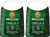Möller's Omega-3 Visolie Capsules - 2 x 112 capsules - Omega-3 met vitamine A, D en E - Friend of the Sea visolie - 2 x 56 dagelijkse porties