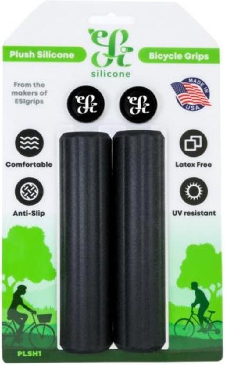 ESI Grips Plush 35mm MTB Handvatten - Zwart