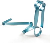 ZijTak - Zwevende wijnfleshouder lint - Blauw - optische illusie - wijnrek - staand