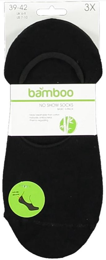 Apollo No-show Sokken Basic Bamboe 3-pack