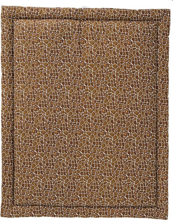 Cottonbaby boxkleed - girafprint - bruin katoen - 75x95 cm | bol.com