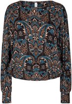 Soyaconcept SC-Marica AOP blouse, diep groen combi, maat XS (34)
