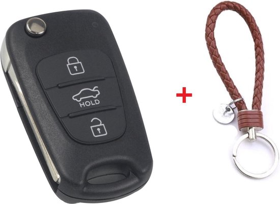 3 knoppen klapsleutel (O3B) geschikt voor Hyundai sleutel / /... | bol.com