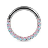Daith Septum Piercing Ring - Opaal - PiercingsWorks