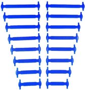 Lazy Shoelaces Donker Blauw - Premium Siliconen Schoenveters - No Tie - Schoenveters - Veter