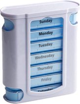 Pillendoos - 7 dagen - Wekelijkse tabletbox - 4 Grote vakken - Inclusief aanduiding dagdelen