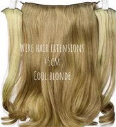 Wire Hair extensions Clip Hairextensions blond