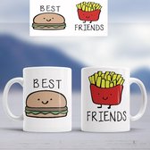 Mug Best amis Hamburger et frites
