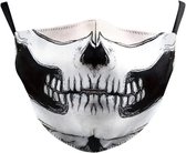 Mondkapje - mondmasker - Mondkapje skull - Mondmasker skull - Mondkapje skelet - Mondkapje print - Mondkapje met print - Gezichtsmasker