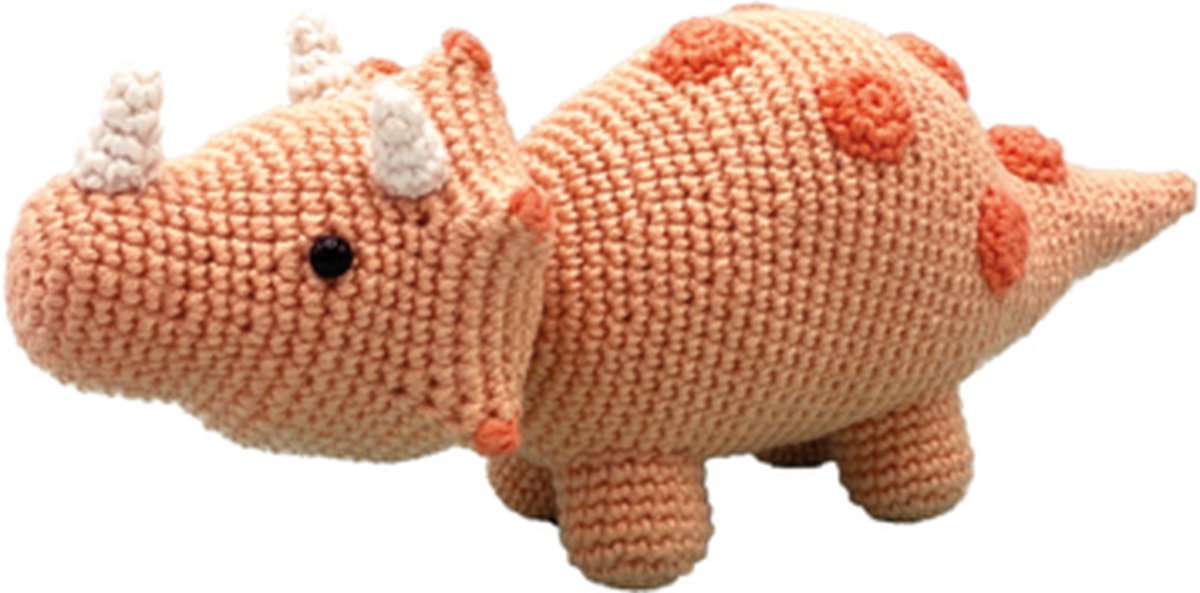Hardicraft Triceratops Haakpakket - Haken - DIY - Voor Volwassenen - Knuffels - Haakpakketten — afbeelding 8