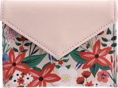 CGB Giftware PAINTED & PRESSED Womens/Ladies Floral Coral Purse