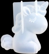 Juwelen - Beeldje - Unicorn - Lampje - 3D Beeld - Siliconen -Mal - Epoxy - 6cm x 7.2cm