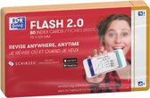 Oxford Flash 2.0 - Flashcards - Blanco - A7 - Oranje rand - 80 stuks