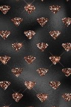 Rose Gold and Black Glam Composition Notebook - Small Ruled Notebook - 6x9 Lined Notebook (Softcover Journal / Notebook / Diary)