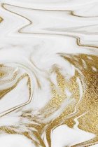 Liquid Gold Marble Composition Notebook - Small Unruled Notebook - 6x9 Blank Notebook (Softcover Journal / Notebook / Sketchbook / Diary)