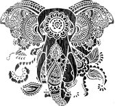 Sjabloon olifant | Dot painting | Stippen