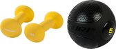 Tunturi - Fitness Set - Neopreen Dumbbellset 2 x 1,5 kg  - Slam Ball 5 kg