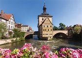 Schmidt puzzel Bamberg, Regnitz en het oude stadshuis - 1000 stukjes - 12+