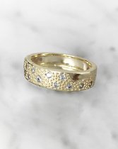 Stardust - LUMI Ring in 14 karaat Goud - Maat L
