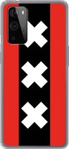 6F hoesje - geschikt voor OnePlus 9 Pro -  Transparant TPU Case - Amsterdamse vlag #ffffff
