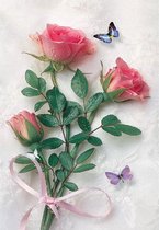 Diamond Painting Volwassenen - Rozen - fotoformaat 50x70cm - Volledige dekking - Ronde steentjes - Bloemen