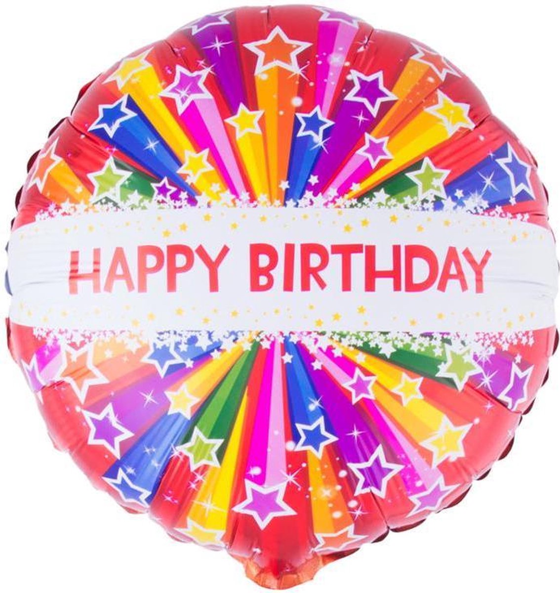 Ballon Métallique Hélium - Joyeux Anniversaire - Multicolore