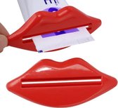 1 Stuk - Tandpasta knijpers - Lip - Tandpasta squeezer - Tandpasta dispenser - Tandpasta squeezer voor tandpasta of tubes - Tube knijper - Tandpasta uitknijper - Tubeknijper - Rood