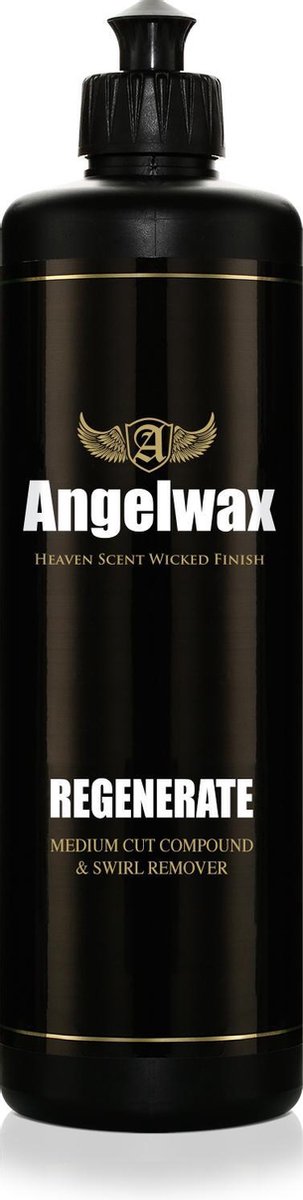 Angelwax Regenerate 500ml, Medium cut Swirl Remover Compound - Geschikt voor alle laksoorten - voor het verwijderen van medium tot zware krasjes, swirls, aantastingen, oneffenheden en schuurplekken tot 2500 grid..