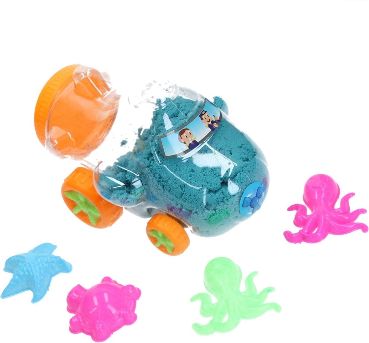 Paulinda glow in the dark speelzand glowing monsters, 500gr