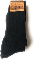 Noorse Sokken - Premium De Luxe - Maat 43-46 - Zwart - Warme Huissokken - Werksokken - Wollen Sokken - Wintersokken - Wintersokken - 3 paar - 43-46 - 3-pack