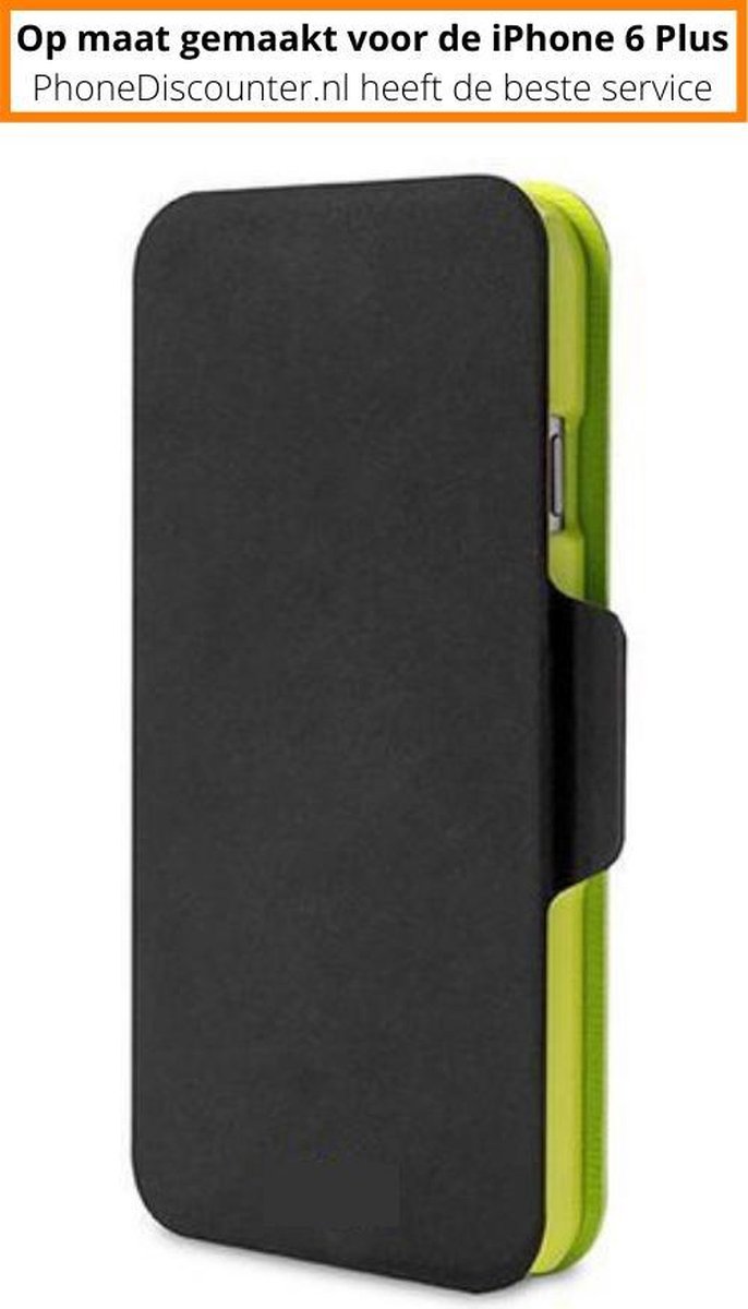 apple iphone 6 plus case zwart/groen | beschermhoes iphone 6 plus apple | iPhone 6 Plus wallet hoesje