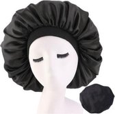 FRESHCOUPES - Silky Bonnet - Zwart - Geschikt voor optimale bescherming van jouw haren