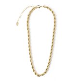 Orelia ketting kort chunky rope chain goudkleurig
