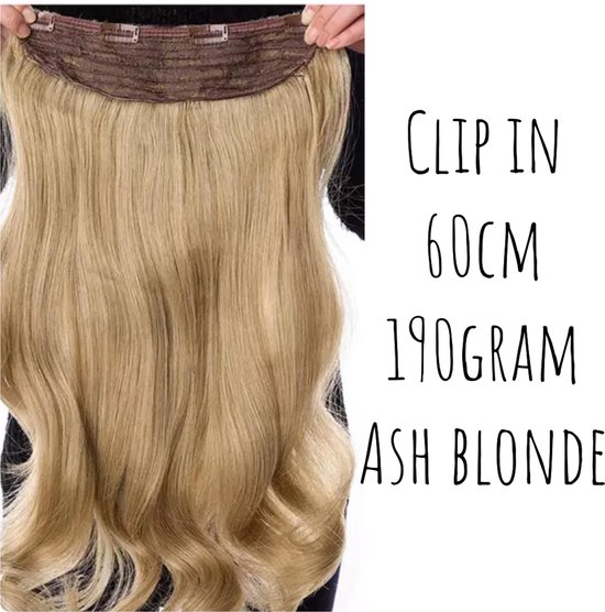 Clip In Extensions hairextensions net human hair 190gram dik&vol 60cm blond  | bol.com