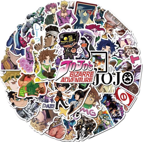 Jojo bizarre adventure stickers 50 stuks Jojo Bizarre
