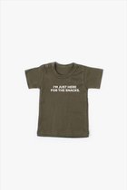 I’m just here for the snacks T-shirt Army – maat 92