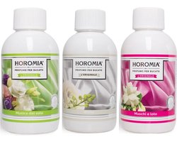 Wasparfum Horomia | set 3 x 250 ml Muschi e loto, White, Musica del sole