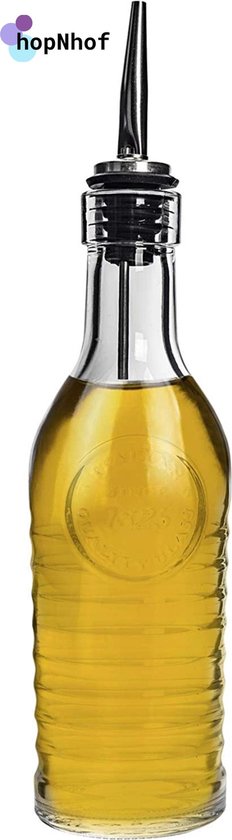 Snazzy Verkeersopstopping In de omgeving van Oliefles met roestvrije schenktuit voor olijfolie of azijn - olijfolie fles  - - 27cl | bol.com
