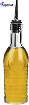 Oliefles met roestvrije schenktuit voor olijfolie of azijn - olijfolie fles -  - 27cl